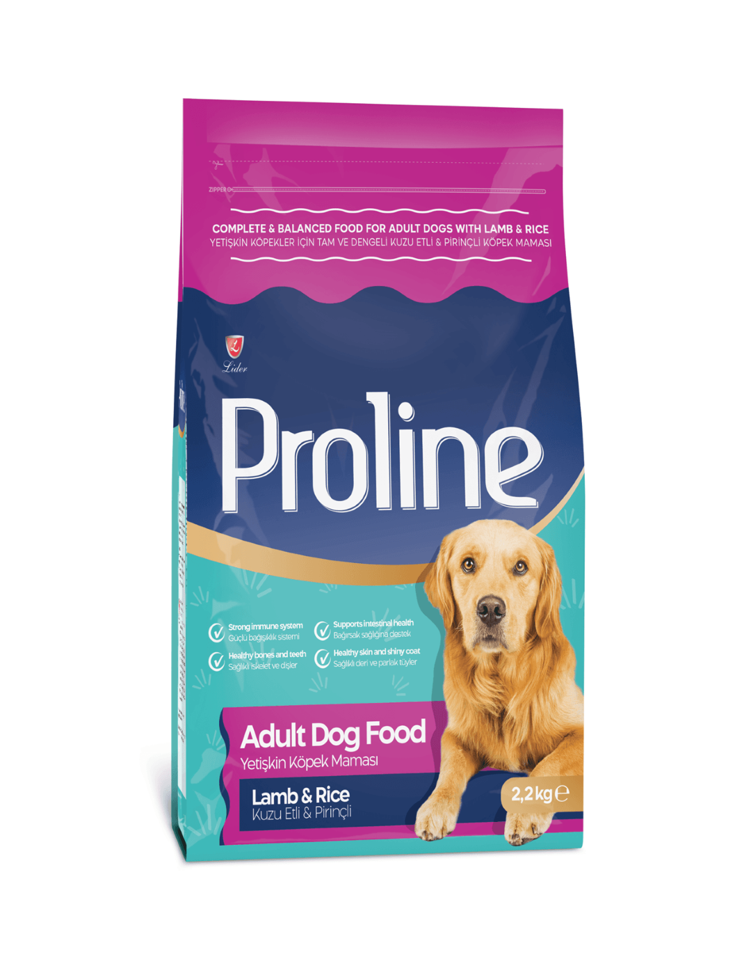PROLINE ADULT DOG FOOD LAMB N RICE 2.2KG